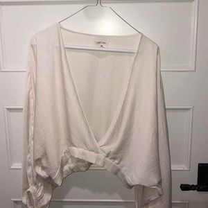 URBAN OUTFITTERS SILK LONG SLEEVE